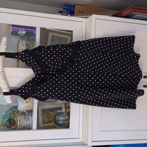 Septangle Black & White Polkadot Swim Dress Size 16